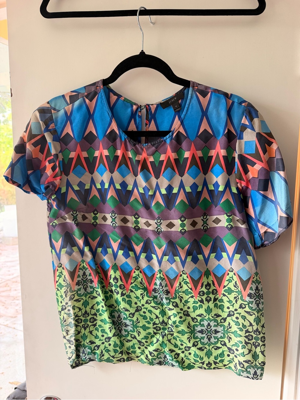 Jcrew women’s top geometric